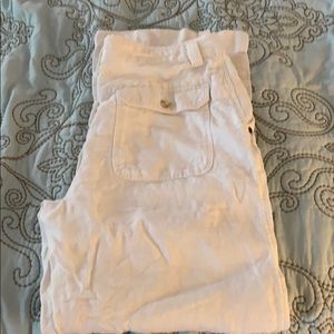 White linen pants
